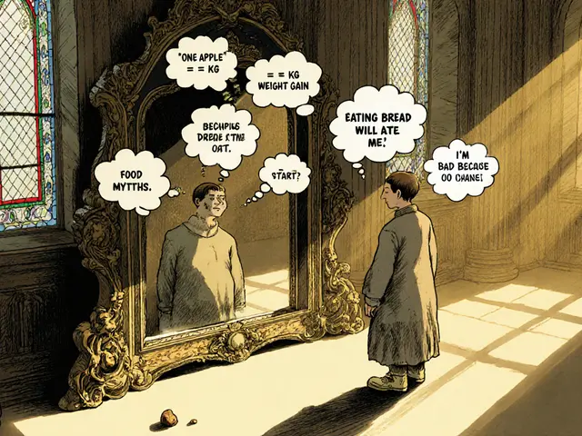 Kognitivní omyly o jídle a těle: Jak KBT pomáhá překonat poruchy příjmu potravy