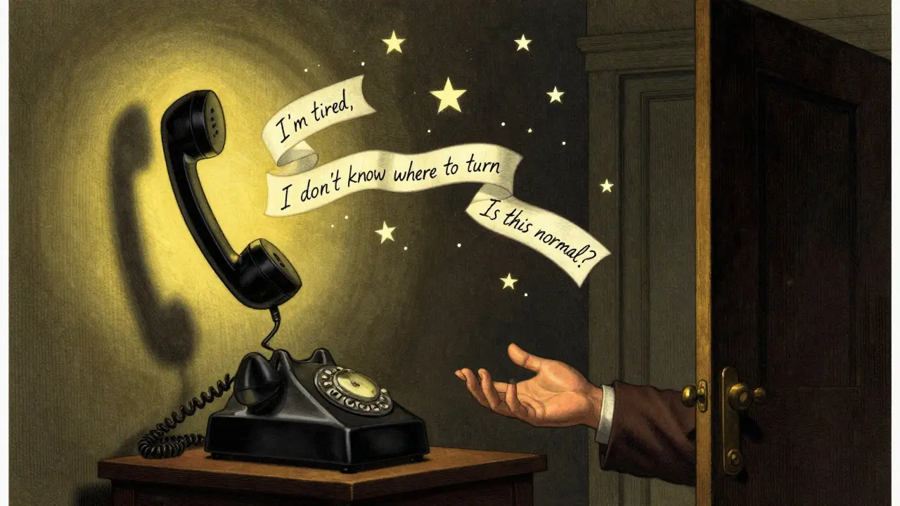 Telefonní sluchátko se zvedá samo a vytváří zlatou pásu z textů, které se mění ve hvězdy.