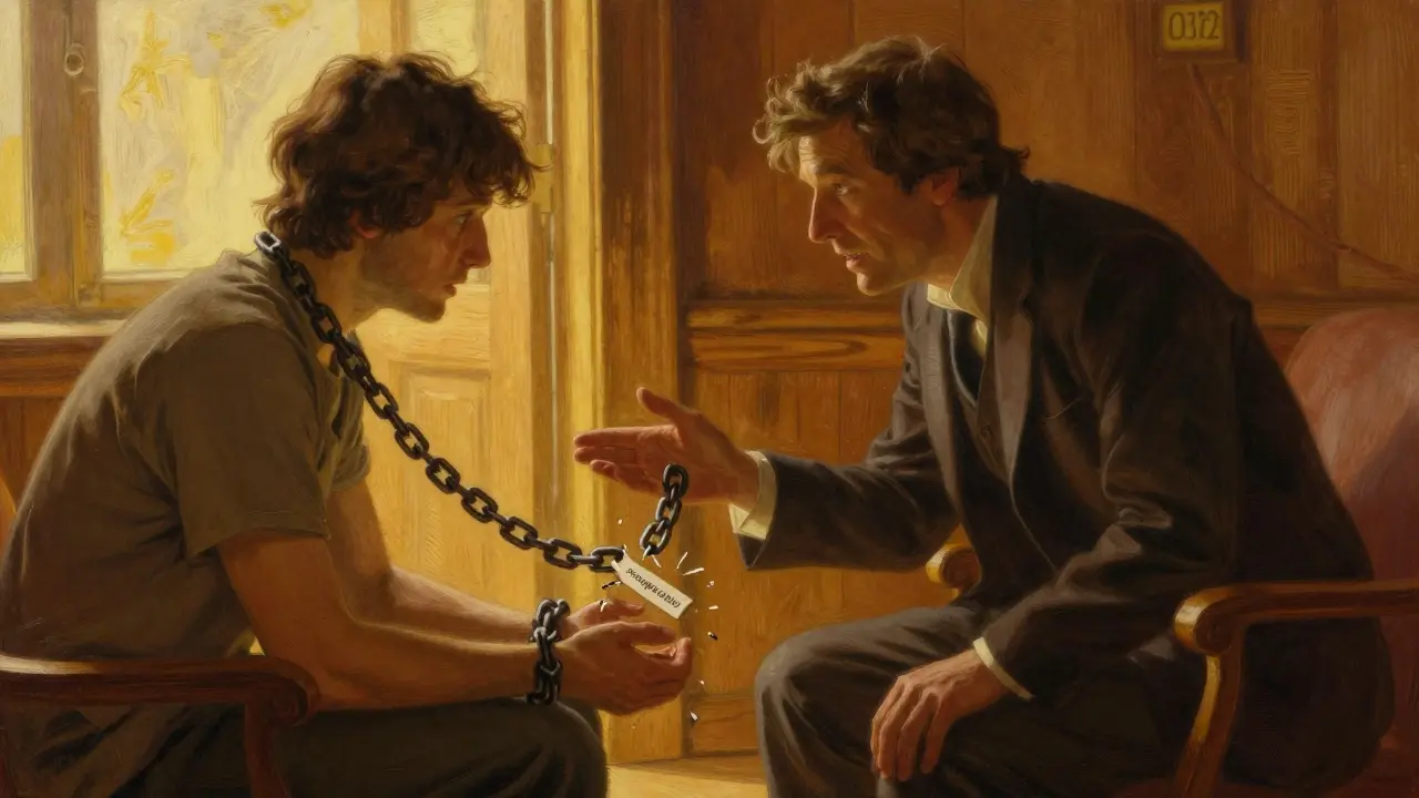 Terapeut poskytující validaci a rozbíjení řetězů stigmatizace.