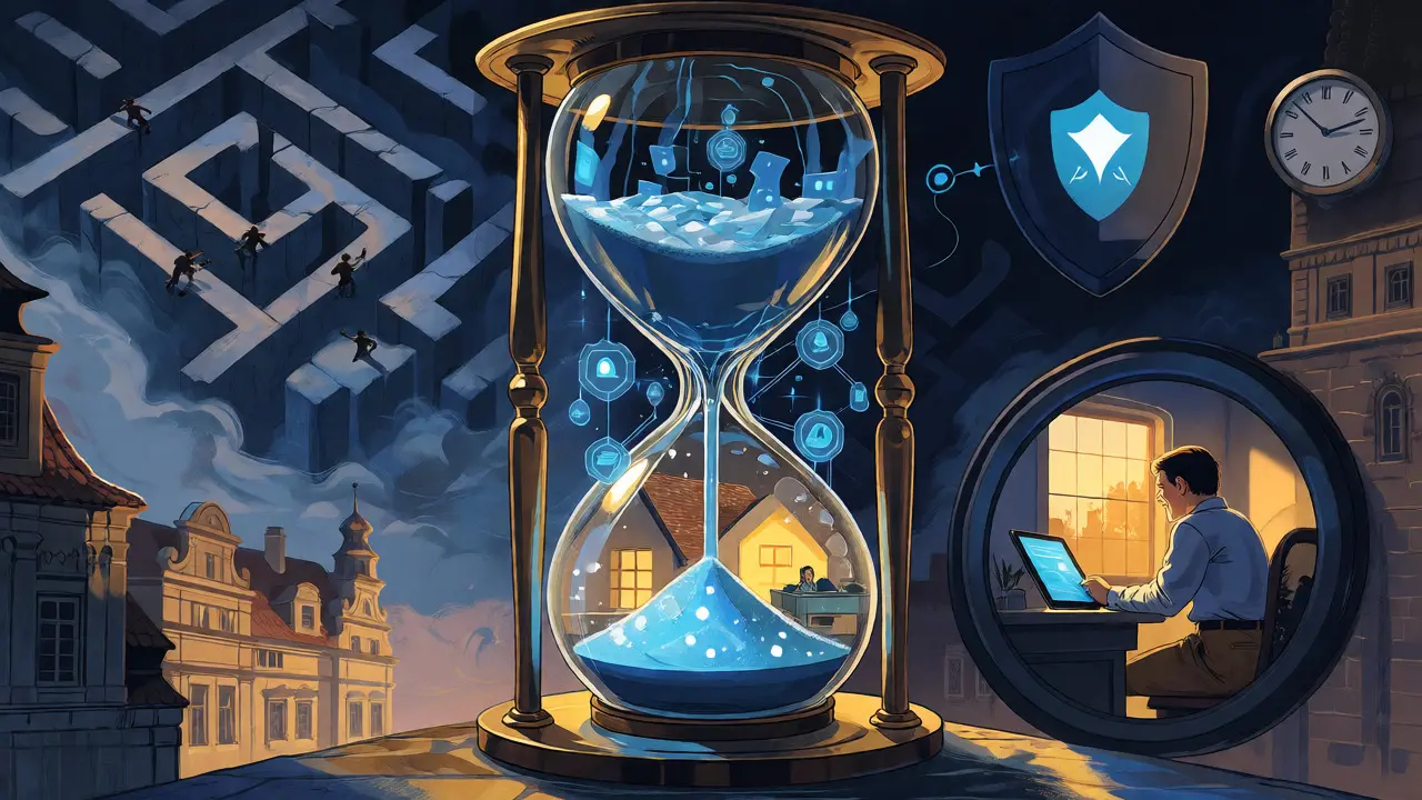 Přenosná ilustrace zrychlení přístupu k terapii pomocí technologií.